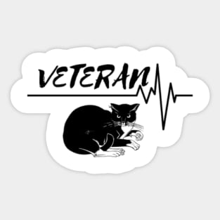 Veteran Cat Sticker